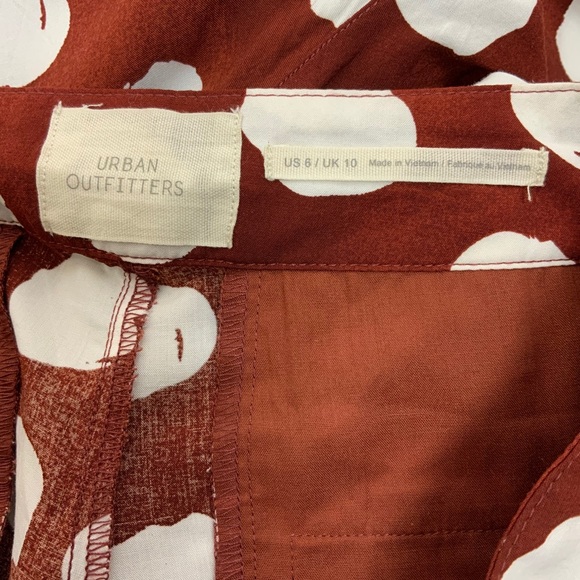 Urban Outfitters Red Uo Dara Pleated Trouser Pant - Picture 11 of 12